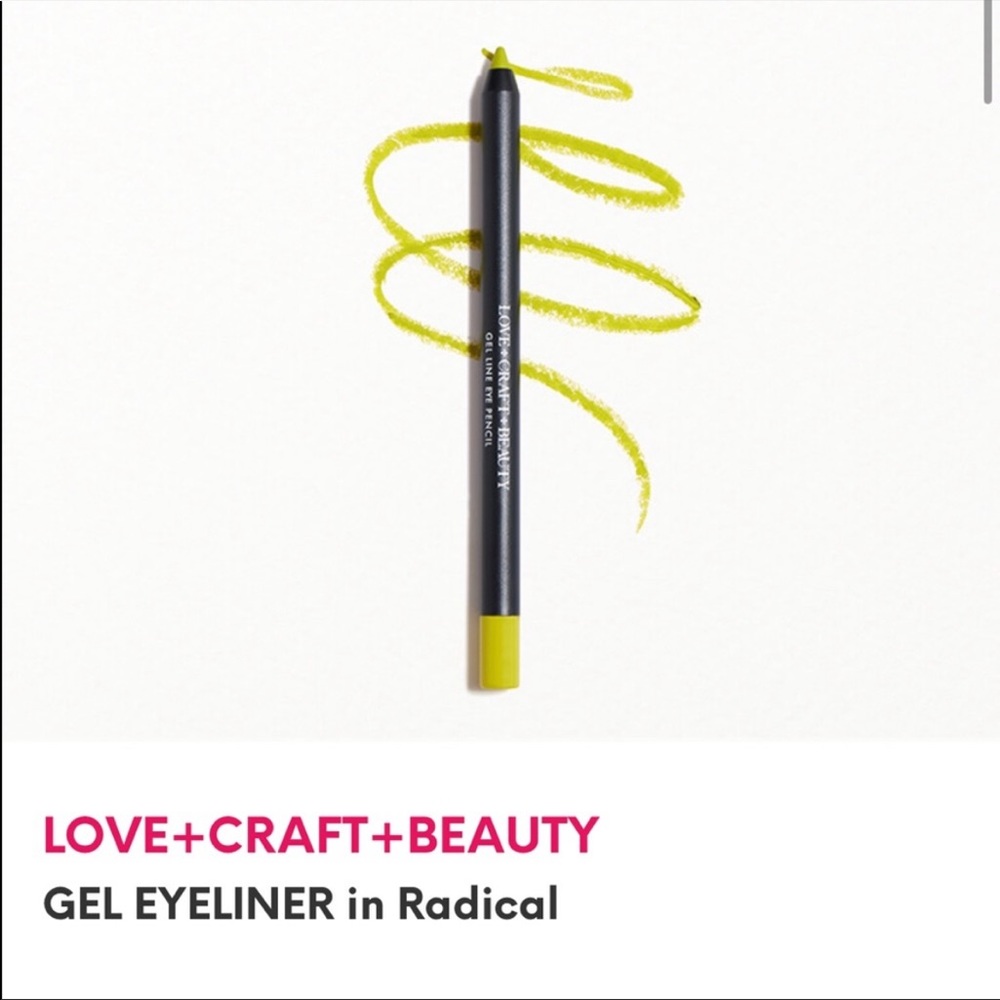 Love+Craft+Beauty Gel Liner Pencil in Radical Neon Yellow Green BNWOB ☀️NEW